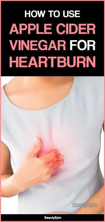 Apple Cider Vinegar For HeartBurn Relief