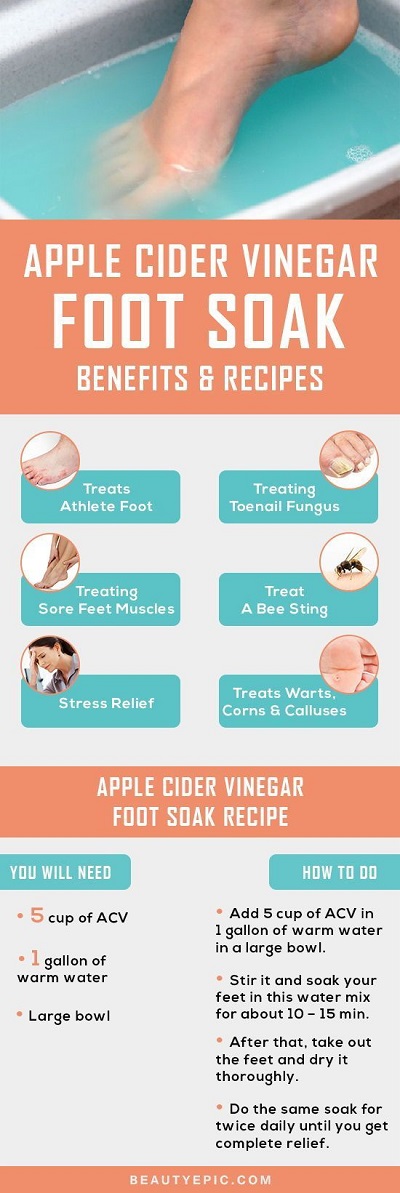 Apple Cider Vinegar Foot Soak