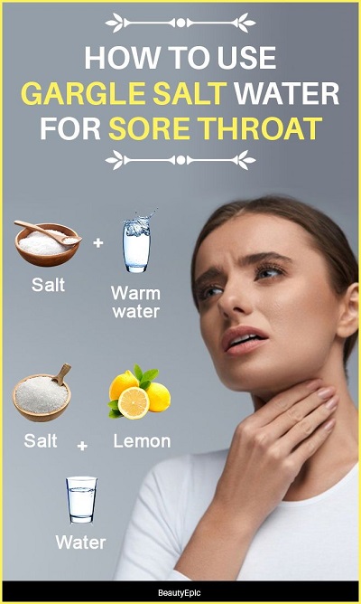 How To Gargle Salt Water For Sore Throat