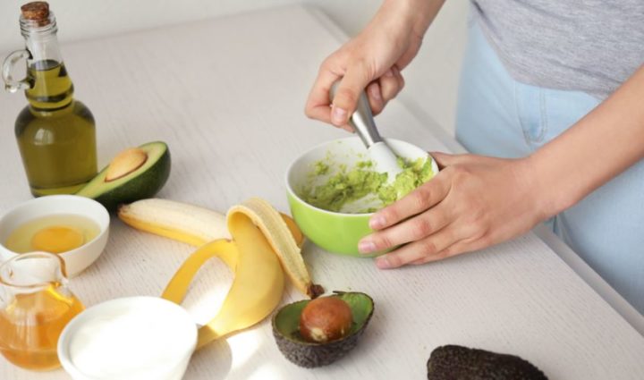 Avocado Egg and Banana Hair Mask