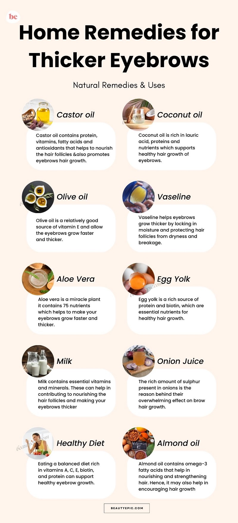 Home Remedies for Thicker Eyebrows