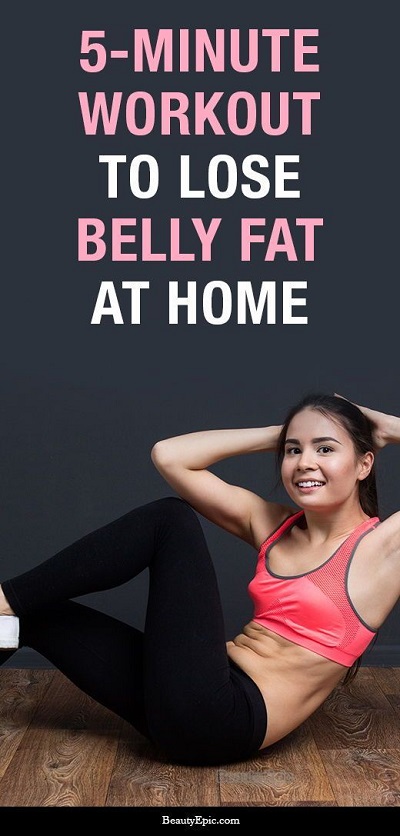 5 Minute Workout to Lose Belly Fat at Home
