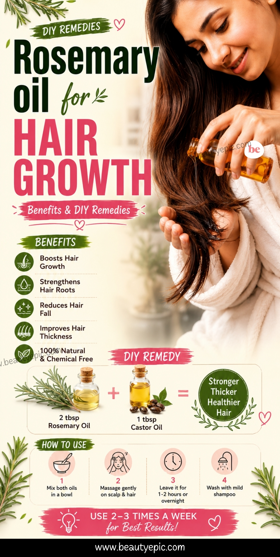 Rosemary oil for Hair Growth