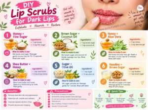 diy lip scrub for dark lips