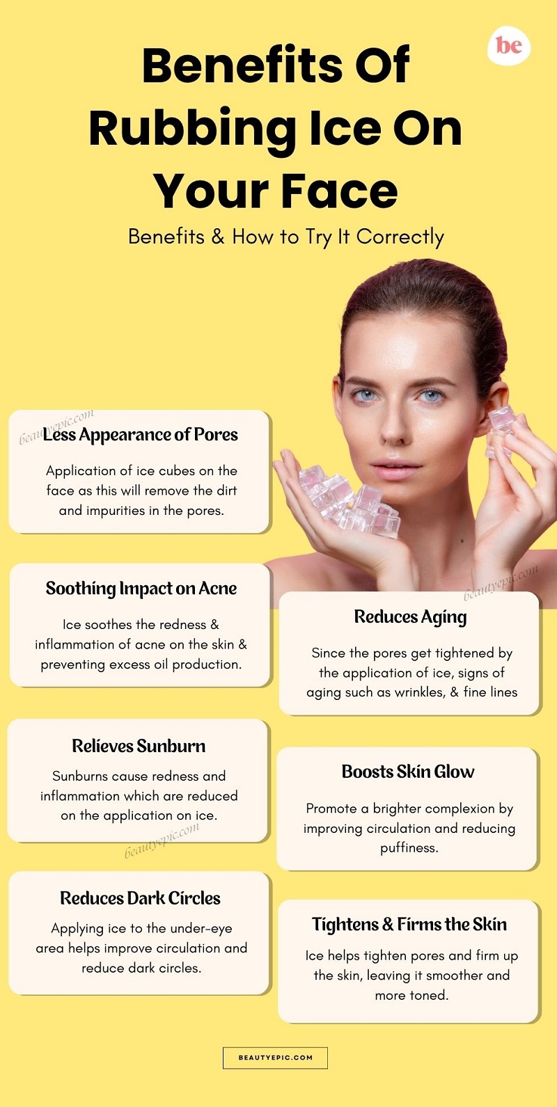Benefits Of Rubbing Ice On Your Face
