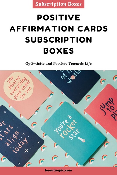 positive affirmation cards subscription box