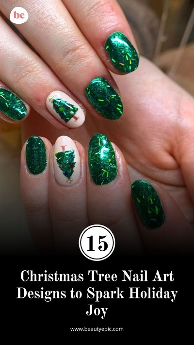 15 Captivating Christmas Tree Nail Art Designs to Spark Holiday Joy