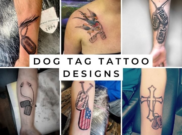 35 Best Dog Tag Tattoo Designs To Honor Your Heroes In 2025