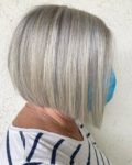Inverted Gray 25 Fabulous Gray Bob Hairstyles Ideas At Any Age In 2025