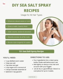 The Ultimate Guide To DIY Sea Salt Spray Recipes Usage For All Hair DIY Sea Salt Spray Recipes 240x300 