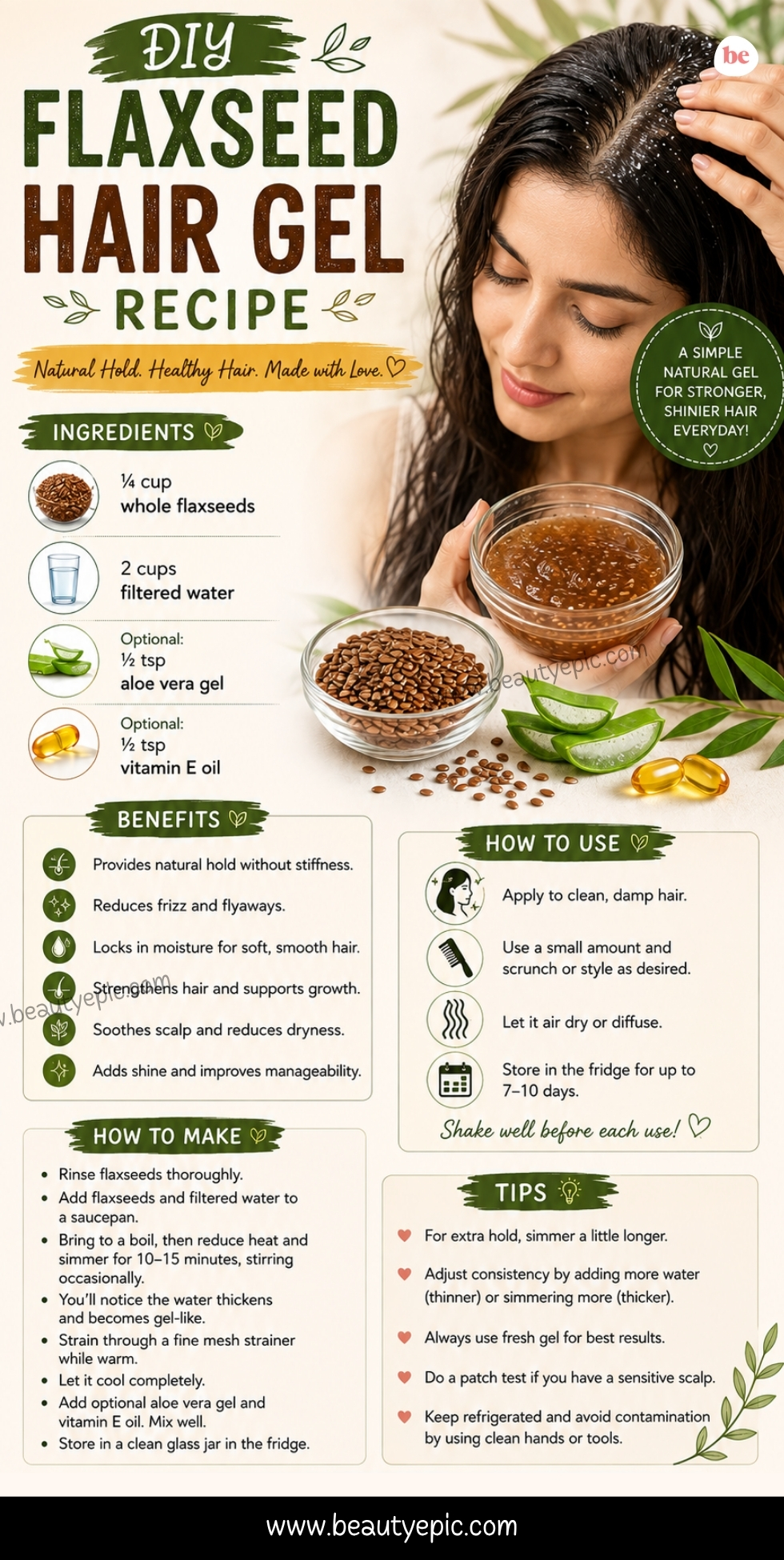 diy flaxseed gel for hair