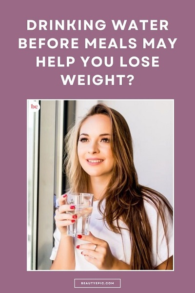 Drinking Water Before Meals