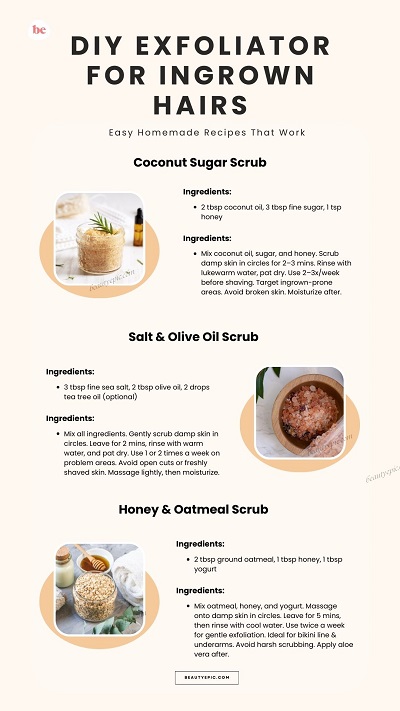 DIY Exfoliator for Ingrown Hairs