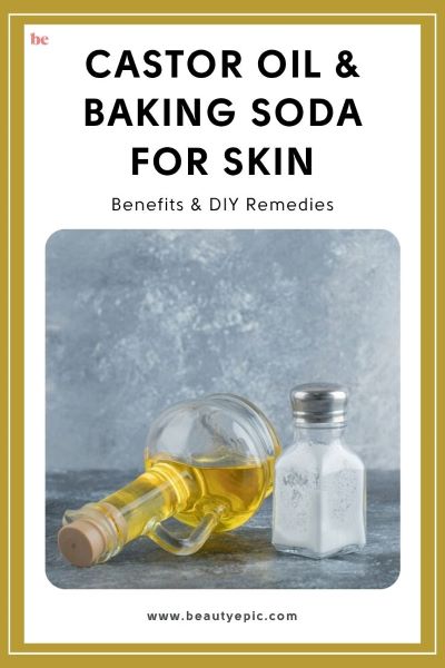 castor oil and baking soda for skin