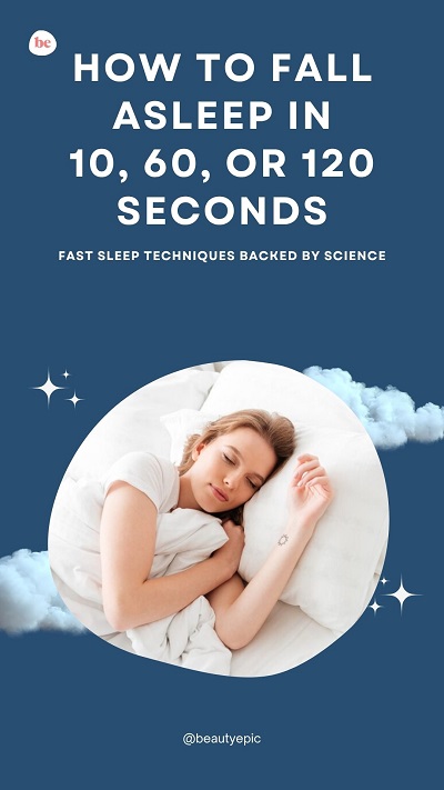 how to fall asleep in 10 60 or 120 seconds
