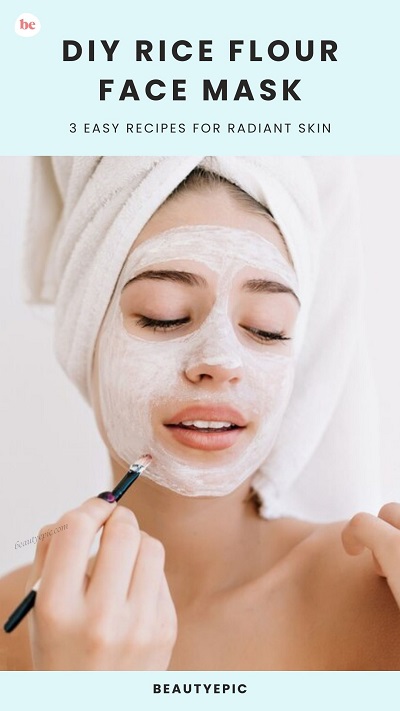 diy rice flour face mask