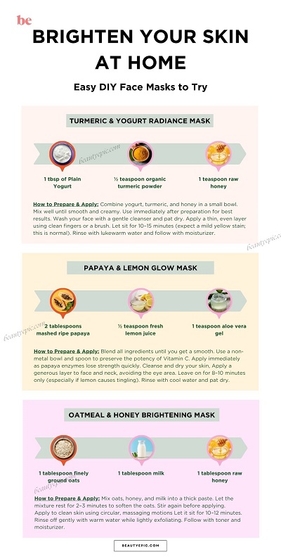 Brighten Your skin at Home