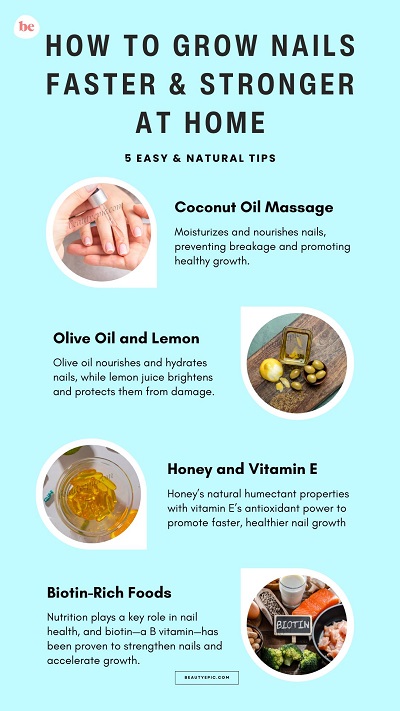 How to Grow Nails Faster & Stronger at Home