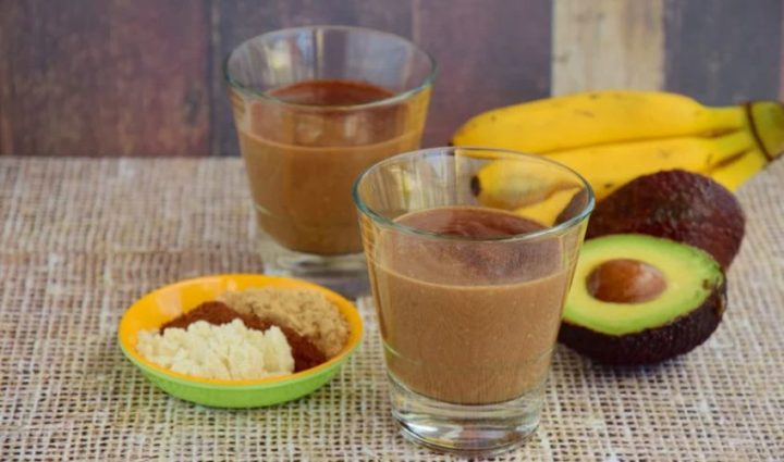 Chocolate Avocado Weight Gain Smoothie