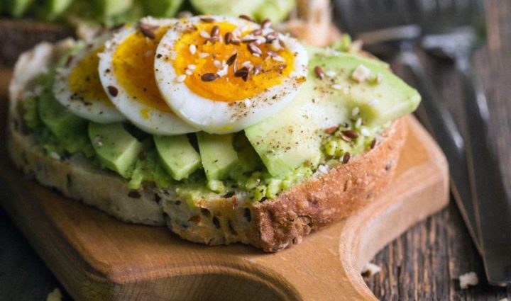 Hard-Boiled Eggs with Avocado