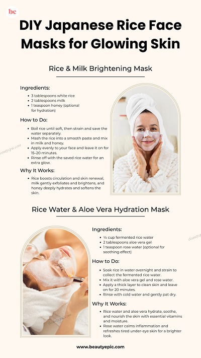 DIY Japanese Rice Face Masks for Glowing Skin