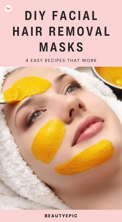DIY Facial Hair Removal Masks