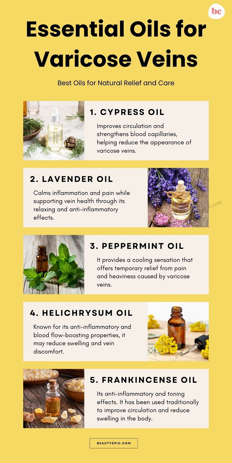 Essential Oils for Varicose Veins