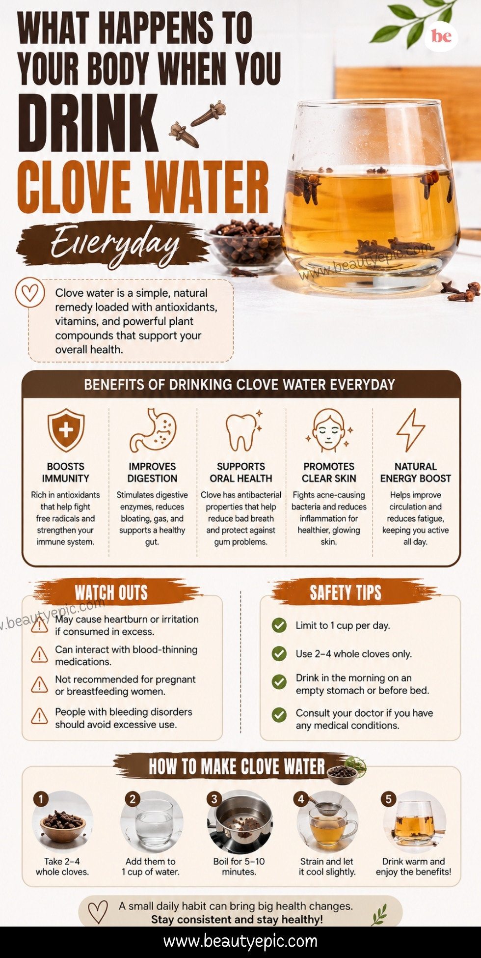 clove water benefits