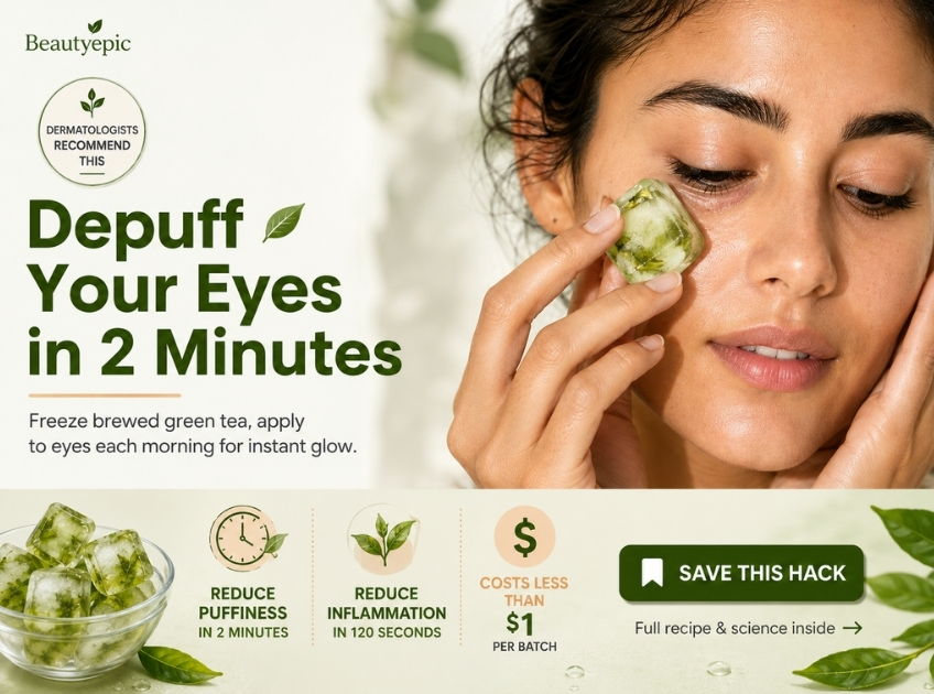 green tea ice cubes for face